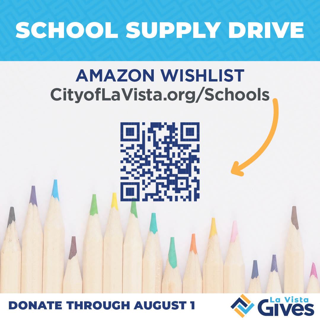 Colored pencils and QR code to Amazon Wishlist